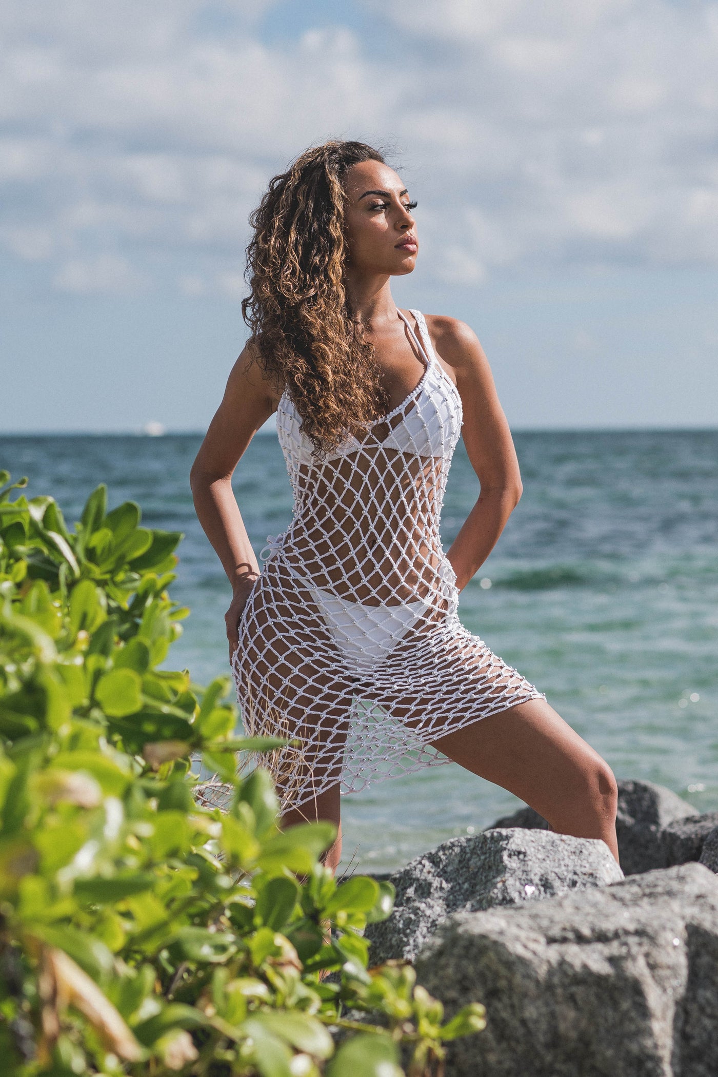 Beaded Crochet Beach Dress