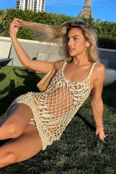 Beaded Crochet Beach Dress